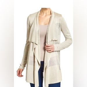 Premise Women’s Size XXL Stone Manor Tan Open Front Drape Rayon Cardigan Sweater